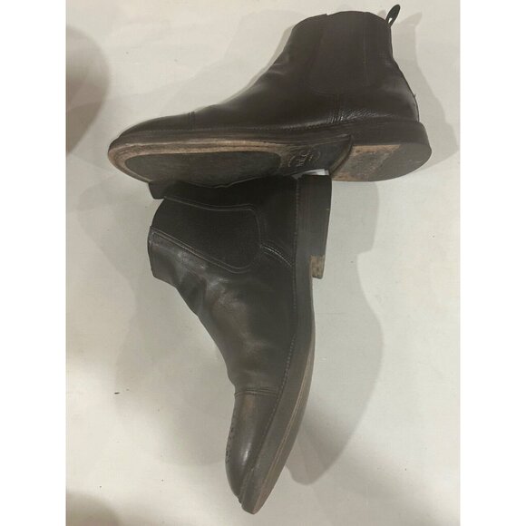 N.D.C. made by hand Black Ankle Chelsea Boots Leather Mens Size 39 USA 8.5 - Picture 2 of 5